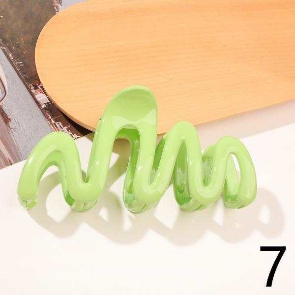 Fashion High Ponytail Hair Clip Pure Color ABS Shark Hair Claw Women Back Head Frosted Girl Hairpin Anti-sagging Hairstyle