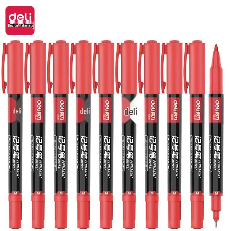 Deli S831 Double-Ended Oil-Based Marker