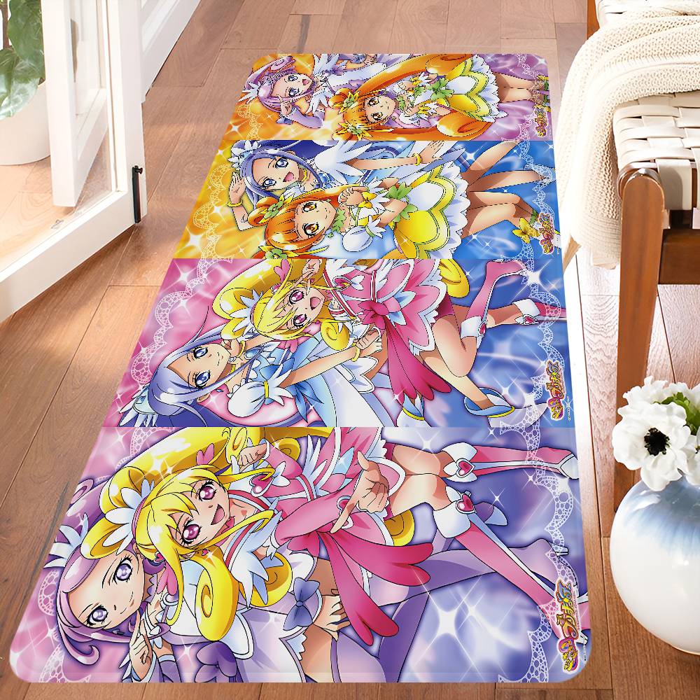 Smile Precure Anime Floor Mat Cheaper Anti-slip Modern Living Room Balcony Printed Bedside Mats