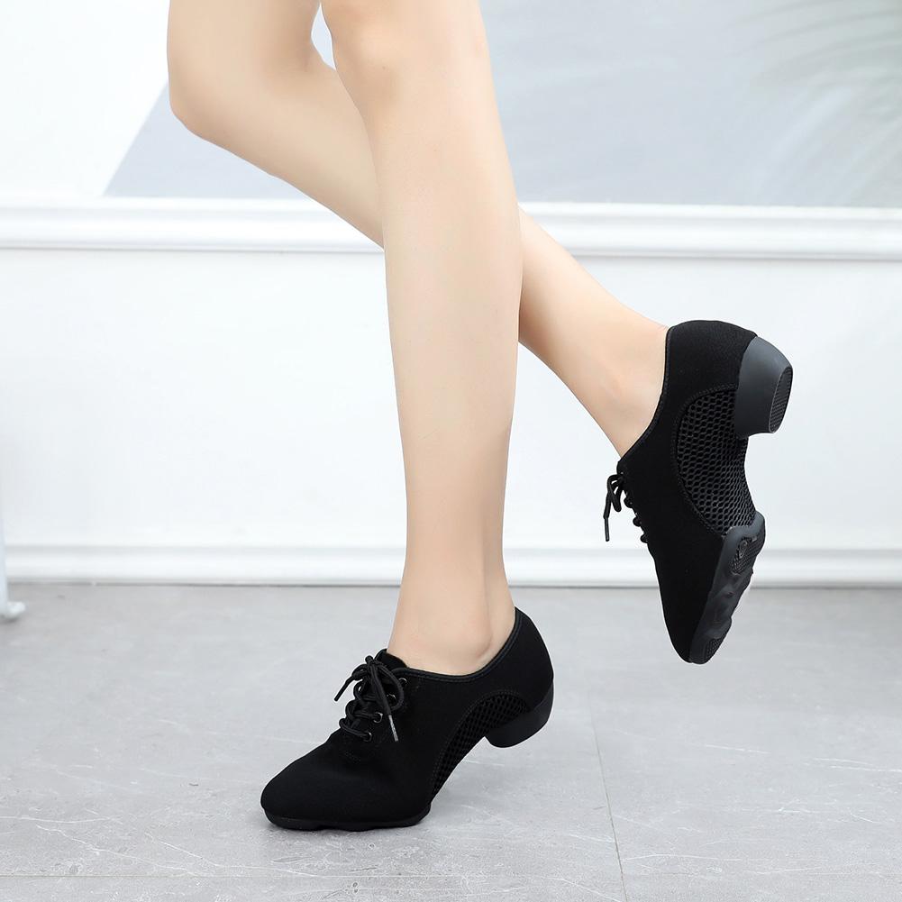 2.5CM Heel Black Oxford Dance Shoes 