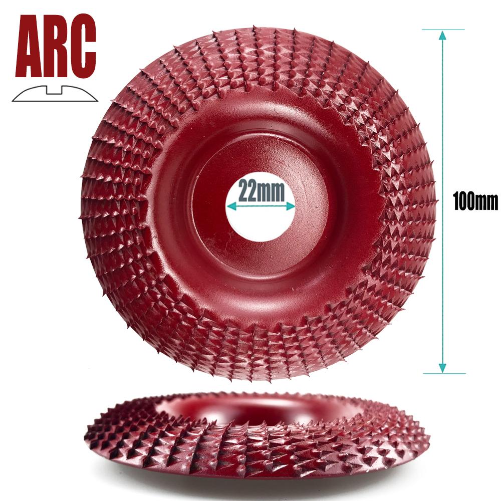 

16/22mm Aperture 100mm Arc Angle Grinding Wheel Woods Shaping Grinding Discs Woodworking Sanding Wheel Rotary Abrasives