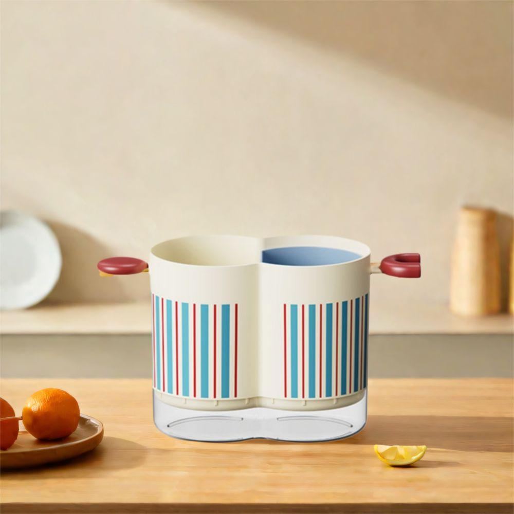 Odnímatelný úložný box na hůlky Plastový odkapávač na nádobí pro domácnost