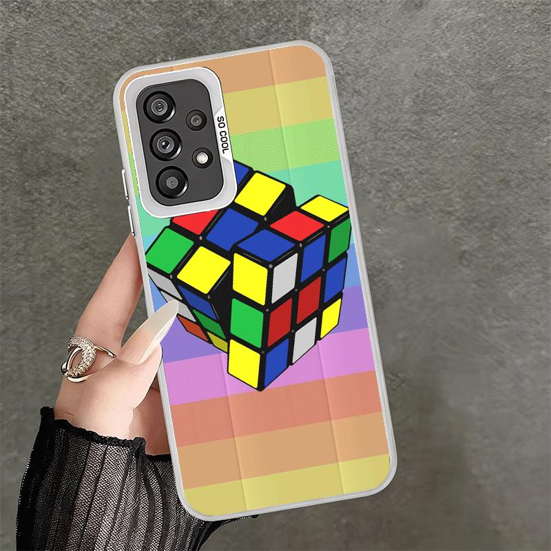 Rubik Cube Formula Spoofs Math Soft Phone Case for Samsung A17 A16 A15 A14 A13 A57 A56 A55 A54 A53 A37 A36 A35 A34 A33 A26 A25 A