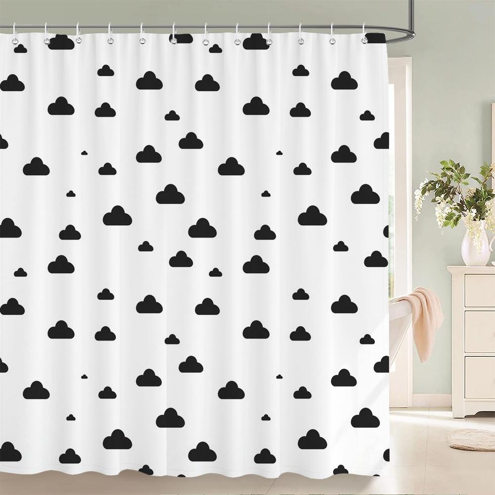 1 pack Children's cartoon style polyester shower curtain waterproof cloth bathroom partition curtain home decorative curtain