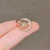 Fashion Moon Star Open Ring for Women Girls Wedding Engagement Jewelry Gift