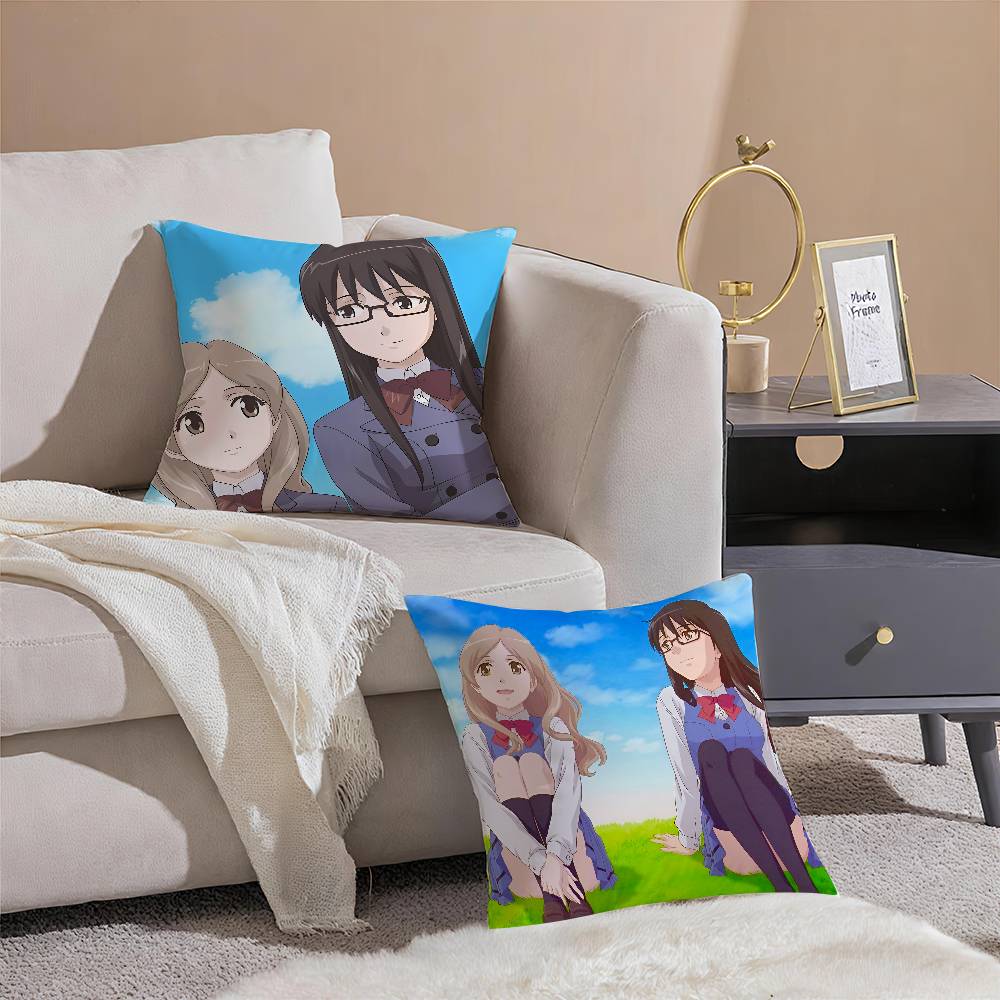 Mädchen Für Liebe Anime Sasameki Koto Kissenbezug Komfort Sofa Bett Seidig elegant Verdeckter Reißverschluss Dekorative Kissenhülle