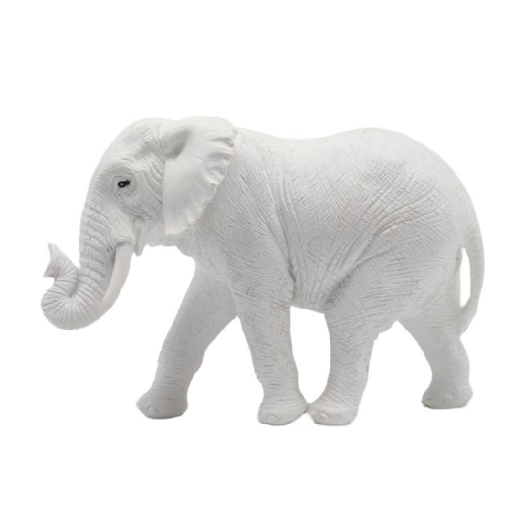 Resin Elephant Sculpture Luck and Wealth Symbol For Desk and Cabinet Decors