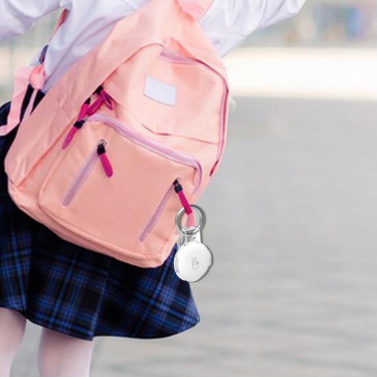 2 Peças Capa Protetora Transparente para Suporte AirTag Capa Rastreador com Clipe de Cinto Chaveiro Portátil