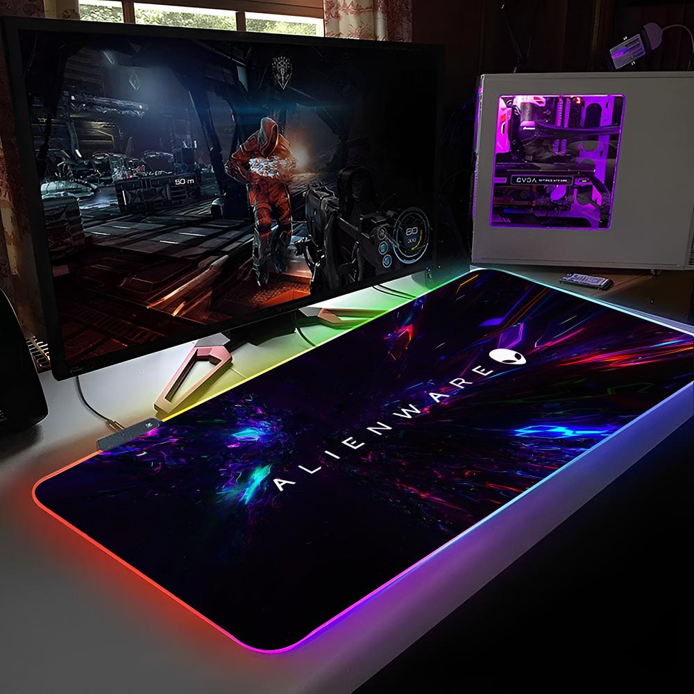 

Килимок для миші Alienware Килимок для миші з RGB-підсвіткою Килимок для миші для ноутбука Килимок для миші для ноутбука Килимок для комп ютерного столу для геймера Ігрові аксесуари RGB900x400x4mm