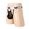 Sexy Lace Butterfly Men's Thong, Which Can Be Wrapped Around Retro Hollow Pattern Erotic Men's Underwear Elastic T-shaped Pants
