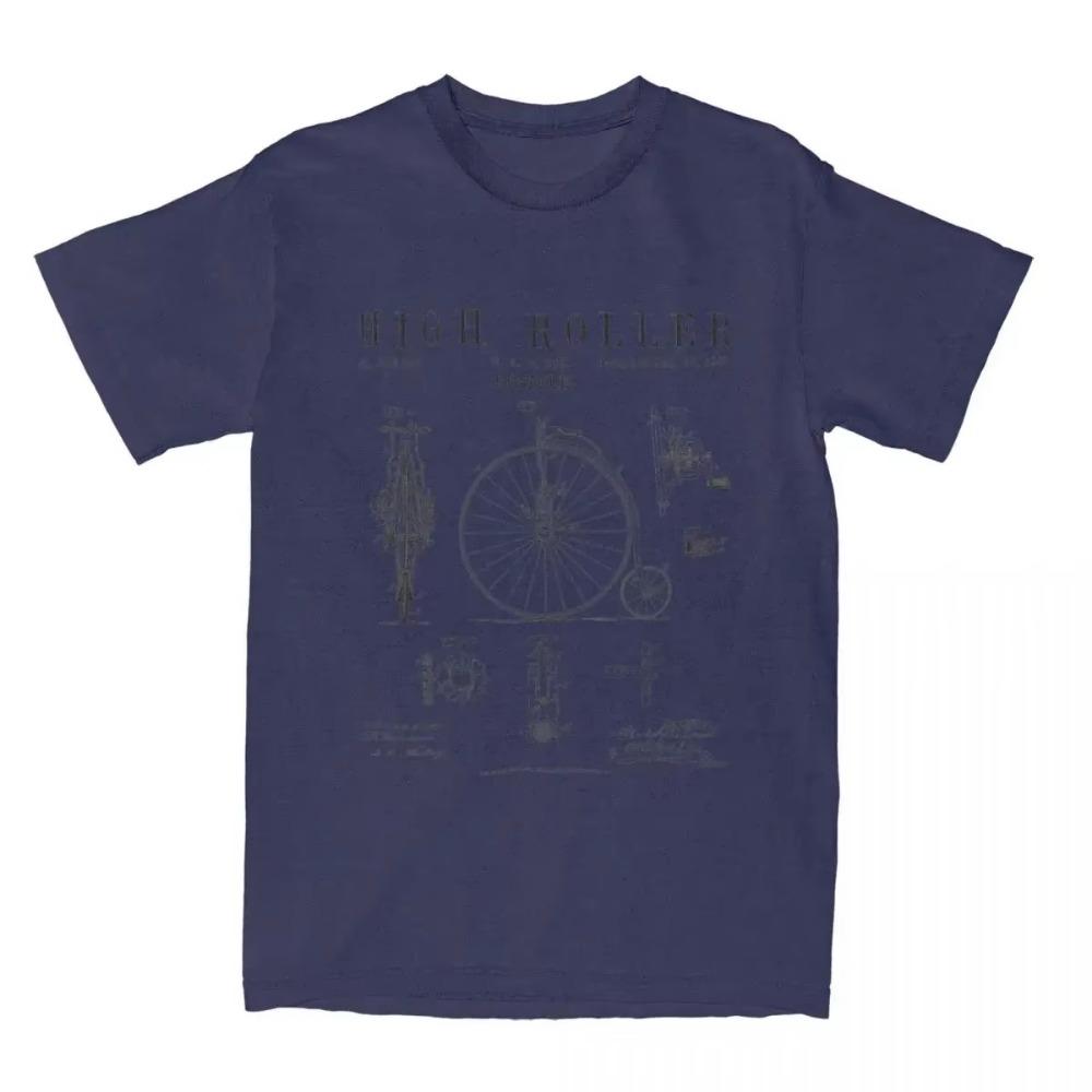 Vintage High Wheel Bicycle Drawing T Shirts Apparel for Men Women  Retro Bike Penny Farthing Tee Shirt Short Sleeve