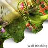 Renaiss 72x72 Inch Enchanted Forest Shower Curtain Fairy Tale Magic Mushroom Trees Flowers Fairytale Wonderland Jungle Shower Cu