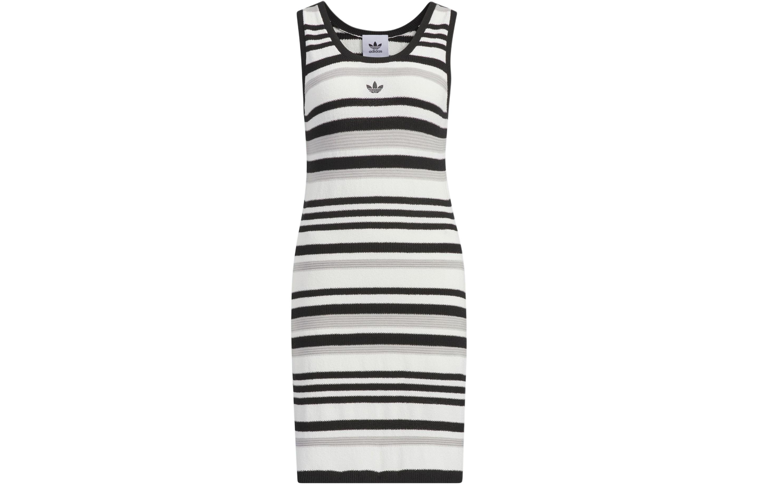 Adidas Originals Sportlife KNIT DRESS Sleeveless Dress Women s Black JI7046 L