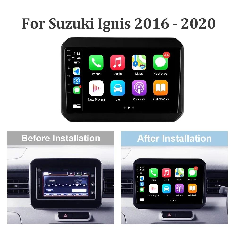 Android 13 For Suzuki Ignis 2016- 2020 Car Radio Multimedia Player Navigation Stereo 4G Wifi GPS Auto Head Unit Rear View Camera
