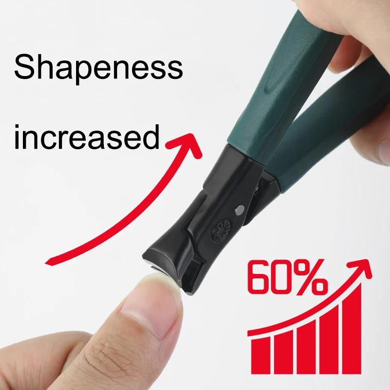 Anti-splash Nail Clipper Stainless Steel Fake Nails Cutter Trimmer Clipper Hard Thick Fake Nails Trimming Clipper Manicure Tools