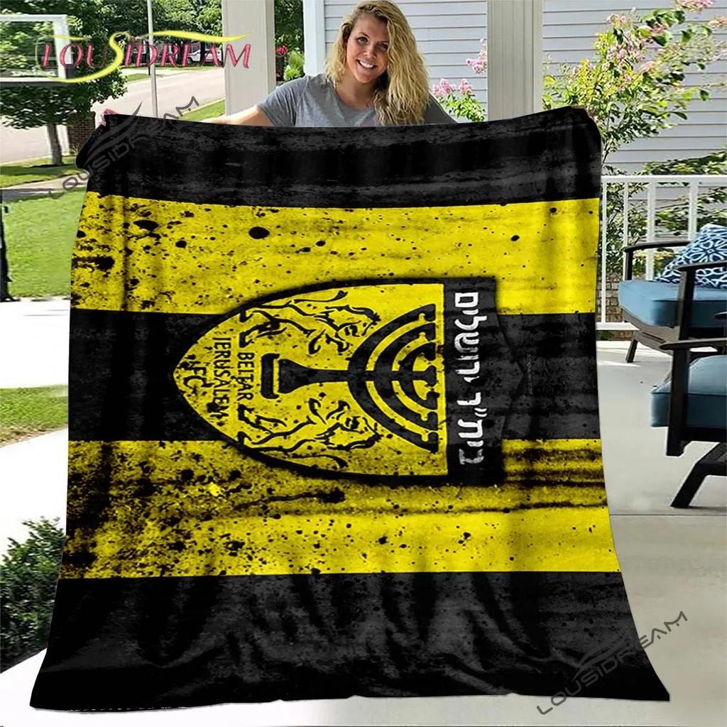 Beitar Jerusalem FC Plaid Kids Gift Plush Cartoon Bedding Home Decor Throw Blanket Football Cover Poster Prints Decor