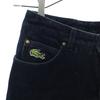 Lacoste Logo Patch Corduroy Pants 38 Navy Women Used