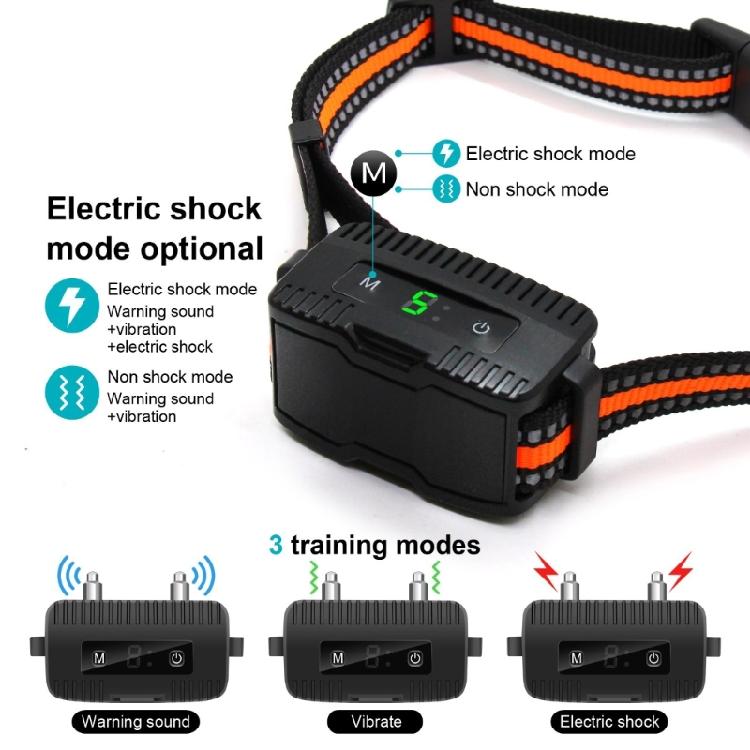 Rechargeable Dog Barking Collar with Adjustable Sensitivity Training Device for Dog Neck Circumference 8-25in