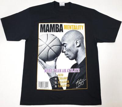 Camiseta Mamba Mentality Leyenda de LA Kobe Los Ángeles Camiseta para Hombre Negra Nueva Camiseta Unisex