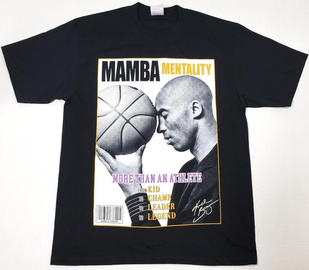 

Футболка Mamba Mentality Легенда ЛА Коби Лос-Анджелес Мужская Черная Новая Унисекс Футболка XXXXL