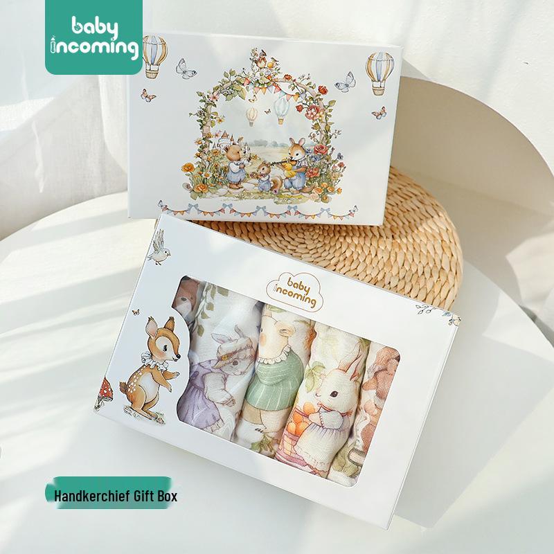 A-Grade Pure Cotton Baby Towel: Newborn Bath Towel & Bib, 6-Layer Bubble Gauze