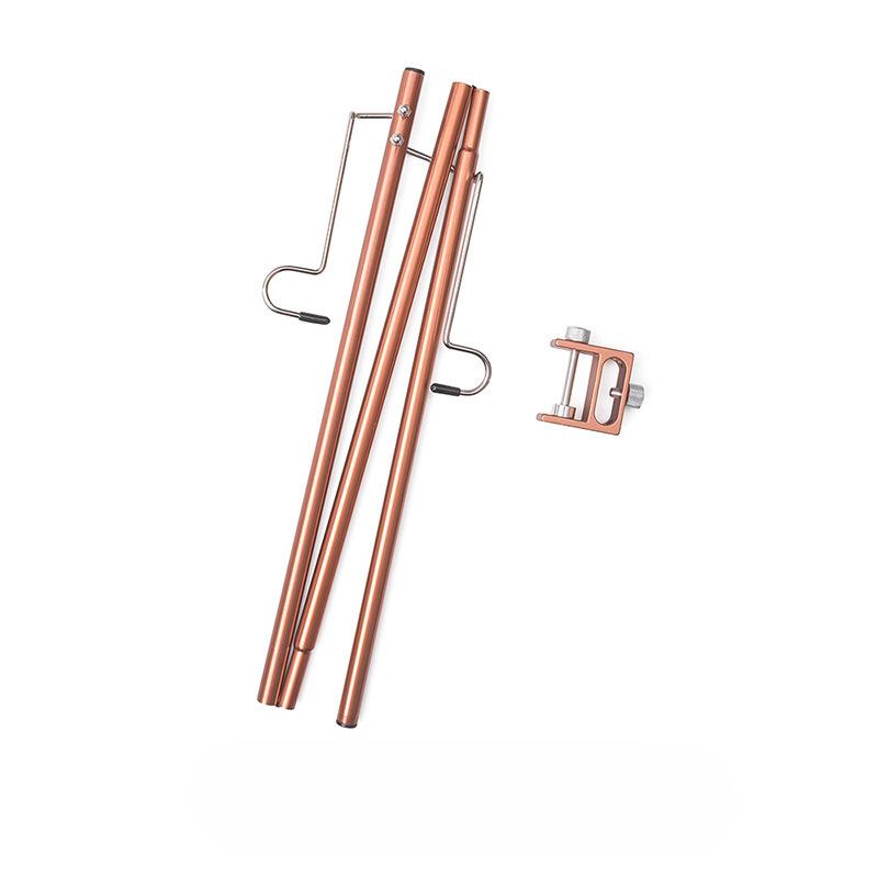 

Outdoor Folding Light Frame Aluminum Alloy Camping Light Pole Support Hanging Hook Desktop Insertion for Camping