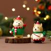 Resin Christmas Animal Figurine Creative Table Decoration Resin Crafts  New Year