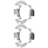 2Pcs Headlight Bulb Holder Stainless Steel Material Firm Stable Easy Install LED Headlight Bulb Base