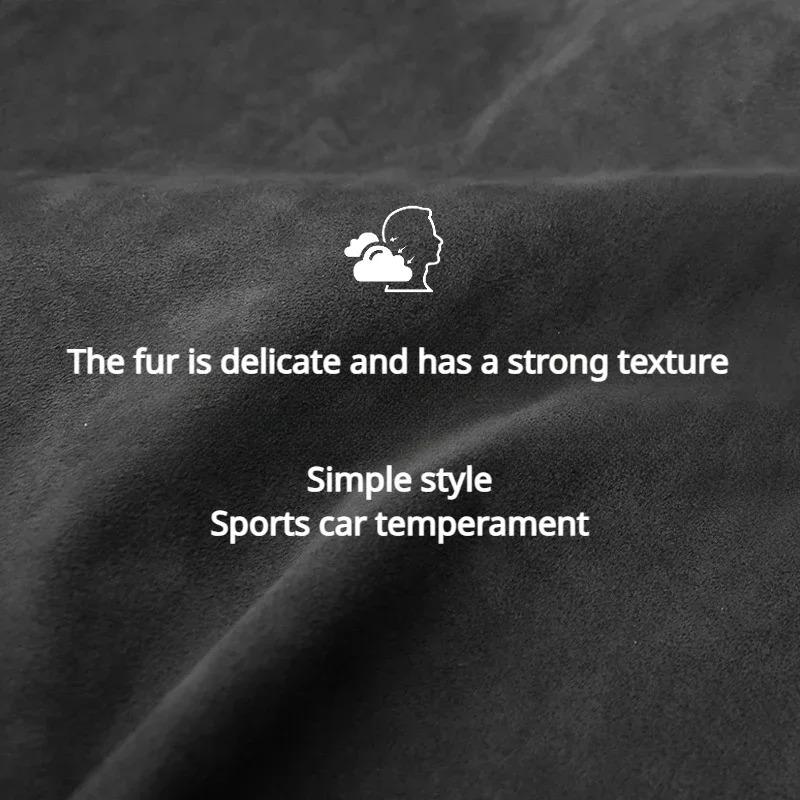 Door Handle Cover Suede Inner Roof Handle Protective Cover Universal Car Accessories Interior Modify for Tesla BMW Benz VW Jeep