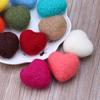 Newborn Photography Felt Love Props Tiny Baby Girl Boy Photo Shoot Handmade Felt Heart Shaped Props