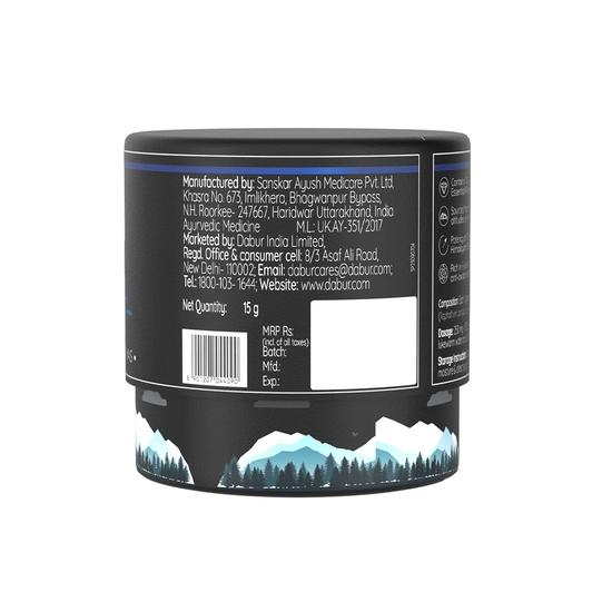Dabur Himalaya Shilajit Harz - 15g | 100% Reines Shilajit | Steigert Ausdauer und Energie | Stärkt die Immunität