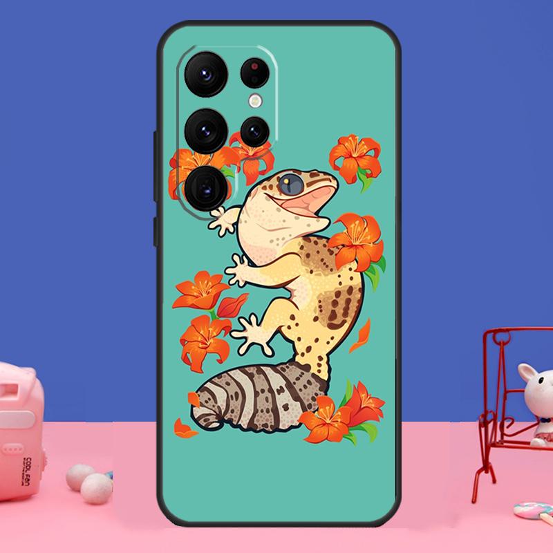 Lizards Geckos Case For Samsung Galaxy S24 S23 S22 Ultra S20 S21 FE Note 20 S8 S9 S10 Note 10 Plus Cover