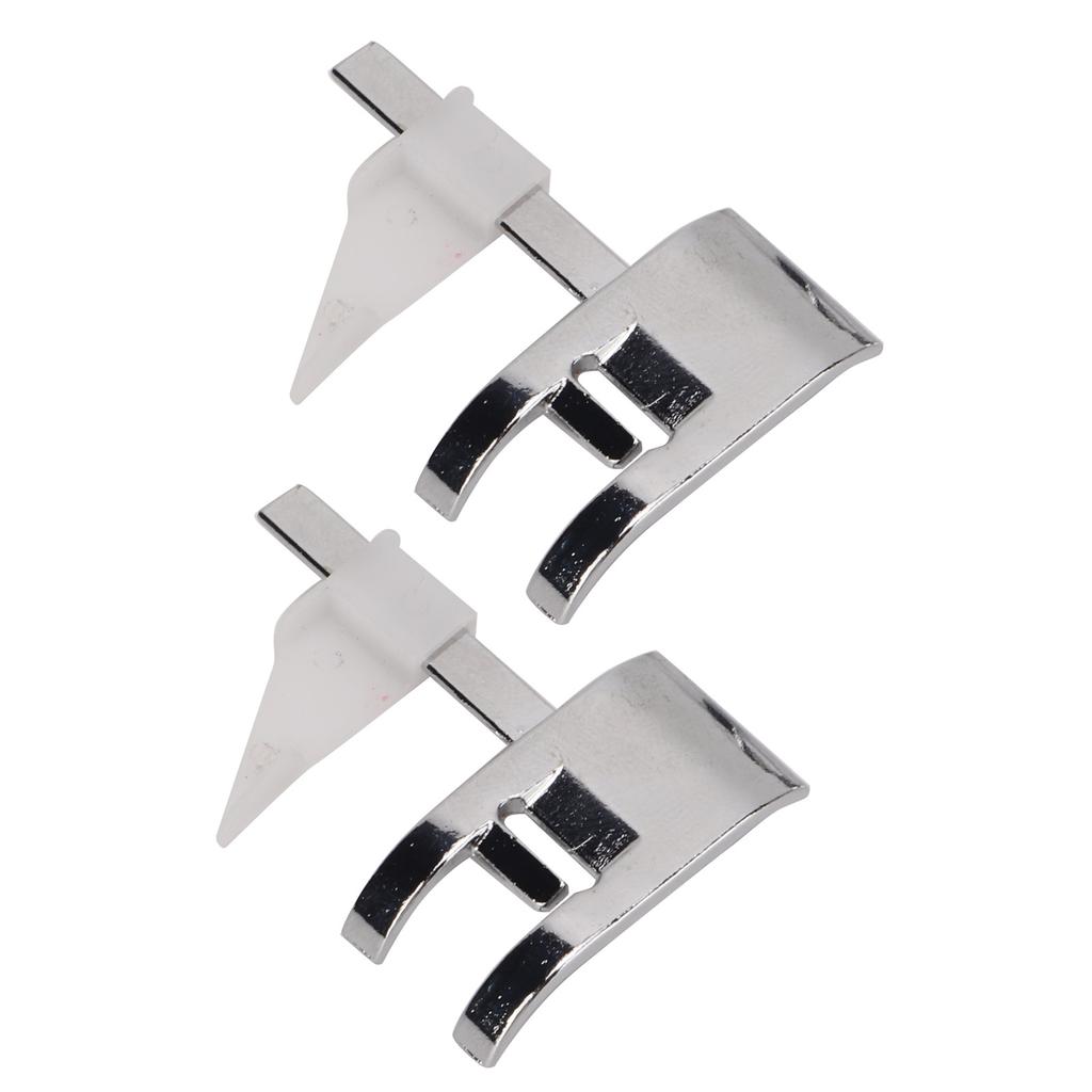 2 STÜCKE Nähfuß Edelstahl Nähfuß Glänzendes Aussehen Stoffnähfuß mit Führung zum Nähen