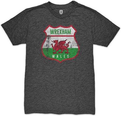 WREXHAM Premium Vintage Triblend Slub T-Shirt Schwarz - 1863FC Unisex T-Shirt