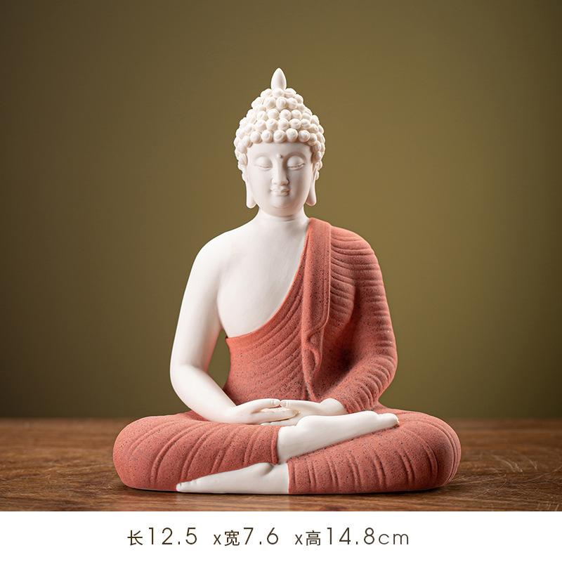 

Статуя Будды Татхагаты, Большая статуя Будды Шакьямуни, Керамический круг для лампы, Гостиная для крыльца с благовониями, Декор для дома