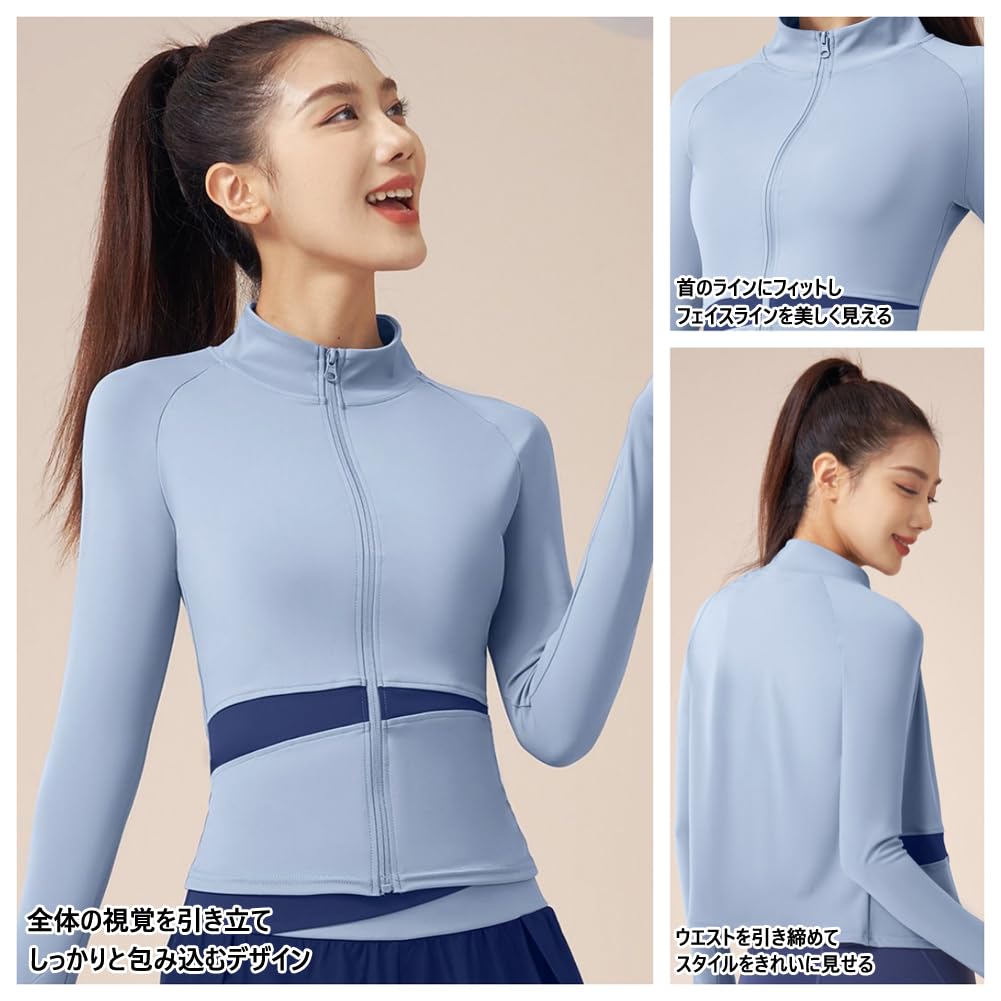 MiraiHiraki Sportswear Tennis and Sports Bra Size Women's 3-Piece Set Wear, Skirt, Leggings, (Purple, S)