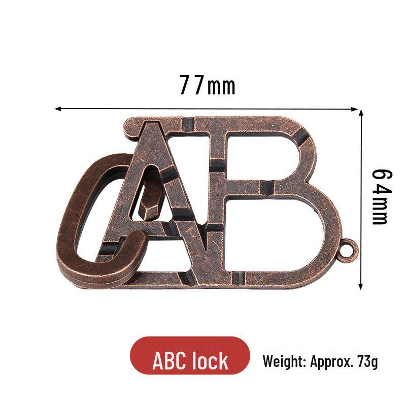 Puzzle ze zinkové slitiny Kongming Lock: Vzdělávací hračka s vysokým IQ pro dospělé a děti