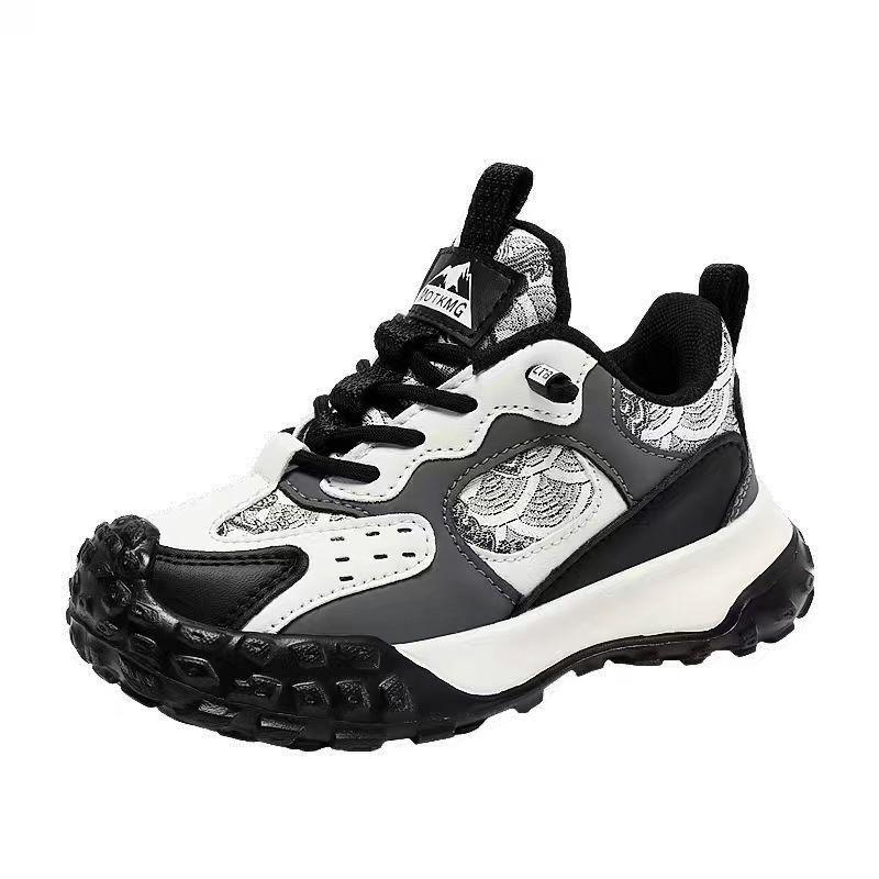 Winter Thickened Velvet-Lined Non-Slip Kids' Warm Sports Shoes