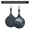 PU Leather Card Holder Cat Ear Design Cute Round Badge Reel For Work Office Travel Luggage Keychain Pendant