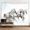 Elk Crane Pentium Horse Print Wall Hippie Tapestry Polyester Fabric Home Decor Wall Rug Carpets Hanging Big Couch Blanket