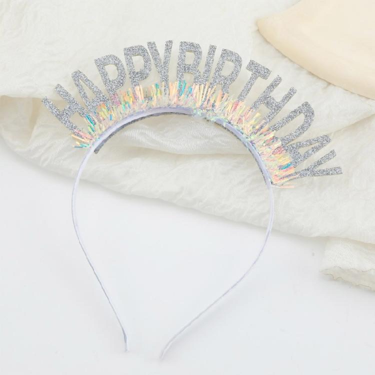Grattis på födelsedagen pannband födelsedagsfest tillbehör hårbåge för sammankomster