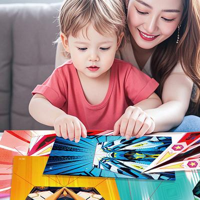 24 Parça Montessori Sanat Öğrenme Uçak Origami Kiti Kağıt El Yapımı Renkli Kağıt Seti Karikatür Katlama Çok Yönlü Kağıt Uçak Oyuncak
