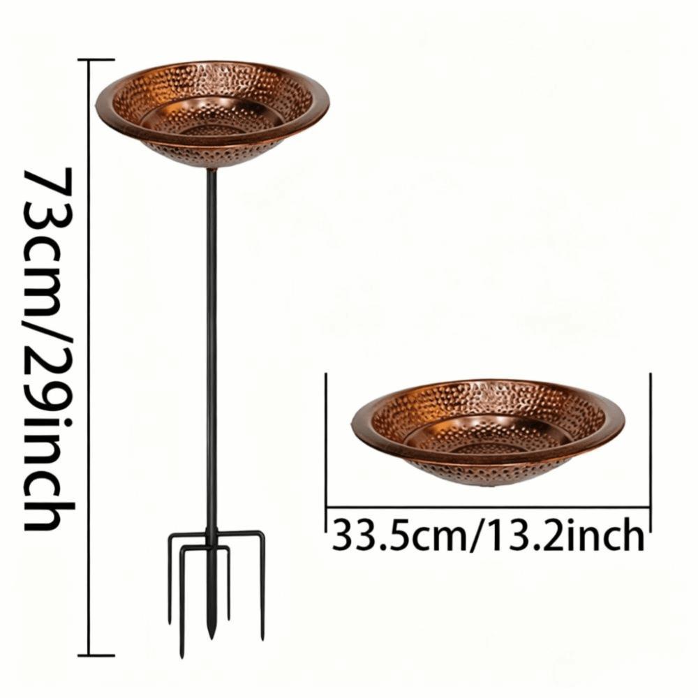 Rust-Proof Bird Bath Bowl Easy To Clean Patio Yard Lawn Decor Bird Feeding Bowl Home Garden