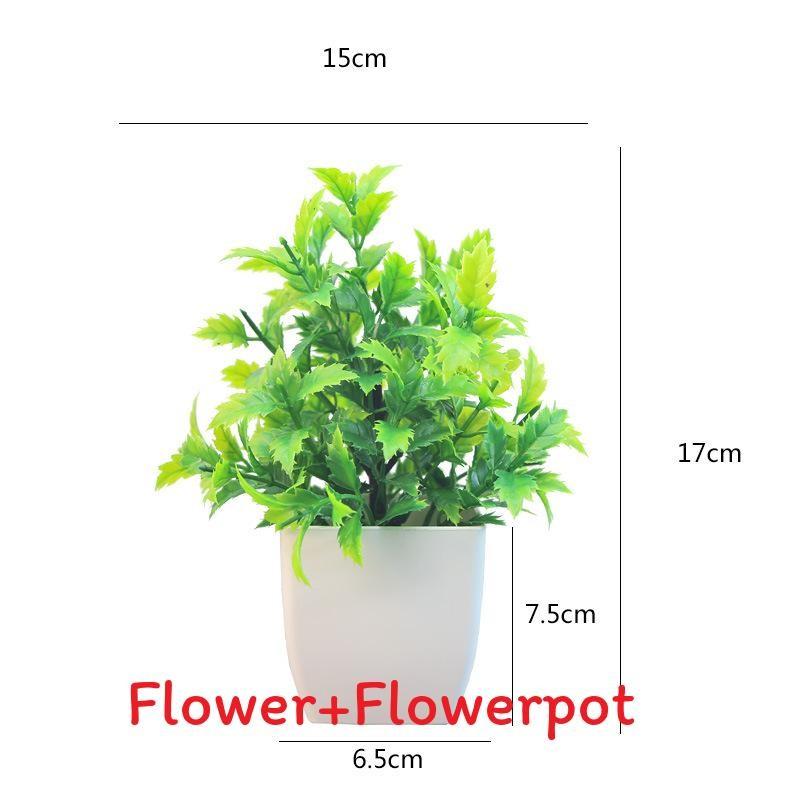 Plastový eukalyptus magnólie v květináči bonsaj pro vnitřní dárkovou dekoraci