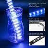 Kairiyard 8PCS Motorcycle Underglow LED Light Kit, App Control Multicolor Motorcycle LED Light Kit Music Sync RGB Strips Light Waterproof Compatible