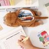 Cartoon Animal Gorilla Plush Pencil Case Large Capacity Soft Holder for Students School Office Girls Boys