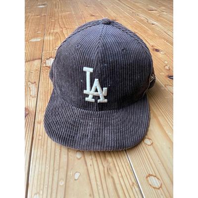 Used 7 3/8New Era LA Dodgers Corduroy Cap