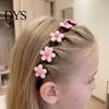 Non Slip Plastic Hair Bands Fashionable Flower/Fruit Headband with Clips for Girls, Accessory Thick Decorative Headwear Shower and Thin Hair,