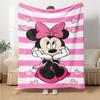 Pink Minnie Mouse Heart Blanket Soft Throw Blanket For Home Bedroom Bed Sofa Travel Office Solid Christmas Blanket