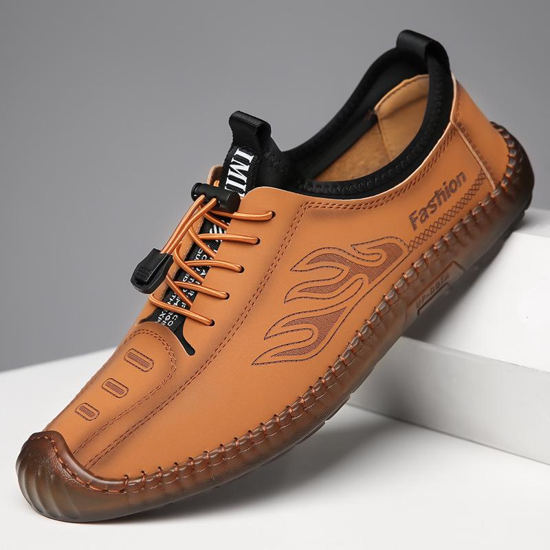 Men's 2025 Spring Korean Style Breathable Lace-up Casual Shoes